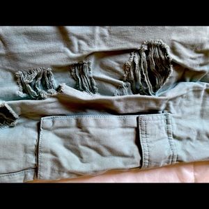 ripped jean joggers